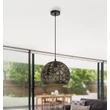Rábalux Manorca trópusi stílusú függeszték fekete/arany E27 40W 2276