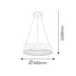Rábalux Adeline minimál stílusú mennyezeti függeszték LED 36W 2100lm 4000K 2510