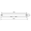 Fénycső 18W  860  T8 G13 GE/TUNGSRAM hideg fehér  Polilux 25 db/karton