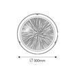 Sphere mennyezeti lámpa E27 D30cm Rábalux 1857 + ajándék izó