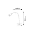 Rábalux Jeff modern megjelenésű csiptetős kék asztali lámpa LED 4,5W 330lm 4195