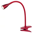 Rábalux Jeff modern megjelenésű bordó csiptetős asztali lámpa LED 4,5W 330lm 4198