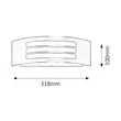 Roma külteri lámpatest E27X14W IP44 inox Rábalux 8410