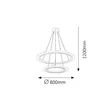 Rábalux Adrienne minimalista stílusú függeszték LED 62W 4861lm 4000K 2429