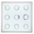 Naomi LED GU10 x9 15W 3000K 400Lm D38 mennyezeti lámpa Rábalux 2517