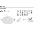 Kanlux beépíthető álmennyezeti vízmentes LED panel 10W 830Lm 4000K természetes fehér négyzet IP65 süllyesztett