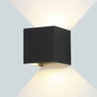 Optonica LED fali lámpa 6W 3000K meleg fehér 660lm fekete IP54 WL7452
