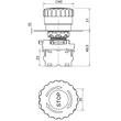 Tracon gombafejű vészgomb reteszelt piros 1×NO, 5A/230V AC-15, 40mm, IP65