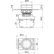 Tracon Jelölt nyomógomb zöld (fehér I) 1×NO, 5A/230V AC-15, IP65