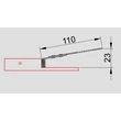 Tracon végálláskapcsoló 1xCO 15A/250V AC IP00 110mm rugószáras helyzetkapcsoló