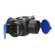 ORNO T3-as gumi elosztó csapfedéllel hosszabbítóhoz IP44 3X250V AC OR-AE-1346(GS)