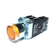 Elmark LED-es ipari nyomógomb indikátorral sárga 230V 6A EL 2-BW3571 1NO