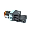 Elmark LED-es ipari nyomógomb indikátorral sárga 230V 6A EL 2-BW3571 1NO