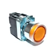 Elmark LED-es ipari nyomógomb indikátorral sárga 230V 6A EL 2-BW3571 1NO