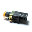Elmark LED-es ipari nyomógomb indikátorral sárga 24V 6A EL 2-BW3571 1NO