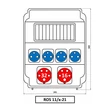 SEZ ipari csatlakozódoboz elosztótábla ROS 11/X-21 A/S