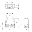 OBO QUICK csőbilincs 20 mm műanyag bepattintható 2149010
