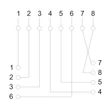 1x fali UTP internet aljzat 8P8C RJ45 Cat5 fehér 05384