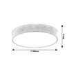 Artemis LED 24W 3000K 1950Lm modern mennyezeti lámpatest Rábalux 5681