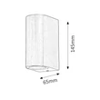 Chile kültéri fali lámpatest aluminium 2X35W IP44 Rábalux 8034