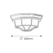 Milano kültéri mennyezeti lámpatest E27 Rábalux 8346