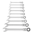 Handy 8 db-os Racsnis kulcskészlet 8,10,13,14,15,17,19, 21 mm - flexibilis fejjel10870
