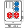 Ipari elosztótábla ROS-I 1602 A/S IP44 SEZ
