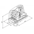 PTA-12 nyomáskapcsoló (levegő),2-12bar,1/4", 3F 500V/16(10)A, IP44