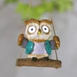 Garden of Eden felakasztható szolár dekoráció bagoly 2 fehér LED 10x6x28 cm 11428E