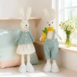 Textil tavaszi dekoráció nyuszi 50x17x8 cm - 2 féle 11580