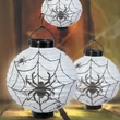 Halloween Lampion LED-es pókháló 2xAAA 20 cm 56550B