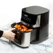 Bewello Air Fryer Olaj nélküli fritőz XXL alul-felül fűtőszálas eleltromos sütő 230V 7,5L BW1002C