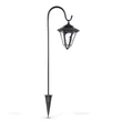 Garden of Eden LED-es szolár lámpa kandeláber 80 cm fekete hideg fehér 11236B