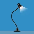 Phenom Flexibilis asztali lámpa 3-5W 500Lm csipeszes USB állítható fényerő és színhőmérséklet LED fém 20258
