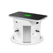 Delight Rejtett beépíthető elosztó süllyeszthető 4-es + vezeték nélküli töltés + 2xUSB + 2xType-C fehér 20434WH
