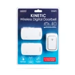 Csengö digitális elem és vezeték nélküli 2 beltéri fehér kinetic 55345WH-2