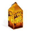 Halloween-i LED lámpás tök narancs LED 2xLR44  4x4x9,5 cm 56566