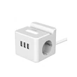 WinningStar Kocka elosztó 2-es 3 x USB beépített lámpa 2 m DA01161