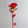 LED-es világító művirág dekoráció rózsa piros DA01198