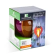 Garden of eden felakasztható szolár lámpa hőlégballon lángeffekt 12 sárga LED 11x11x37 cm 11778