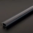 Aluminium profil takaró búra fekete 1000 mm (41011A1-hez) 41011M1-BK