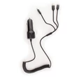 Carguard Univerzális telefontöltő, microUSB + Type-C + iPhone csatlakozással + USB 1A 55051