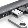 Delight Multifunkciós adapter USB Hub-HDMI + Type-C 3.0 3xUSB-A, 1xType-C-5 Gbps 100W fekete 55064