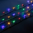 Kültéri Fényfüzér 5 m színes 100 LED 220-240V 6W zöld kábel IP44 59766
