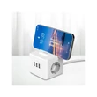 WinningStar Kocka elosztó 2-es 3 x USB beépített lámpa 2 m DA01161
