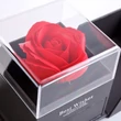 Örökrózsa nyitható díszdobozban nyaklánccal 10,2x9,8x11 cm fekete DA01201
