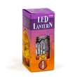 Halloween-i LED lámpás tök narancs LED 2xLR44  4x4x9,5 cm 56566