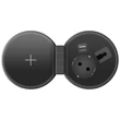 Delight Rejtett beépíthető konnektor elosztó 4in1 USB + Type-C + Vezeték nélküli töltő 20462BK