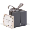 Örökrózsa nyitható díszdobozban nyaklánccal 10,2x9,8x11 cm fekete DA01201