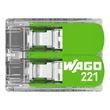 Wago GREEN 2-es oldható vezeték összekötő max. 4 mm2 221-422